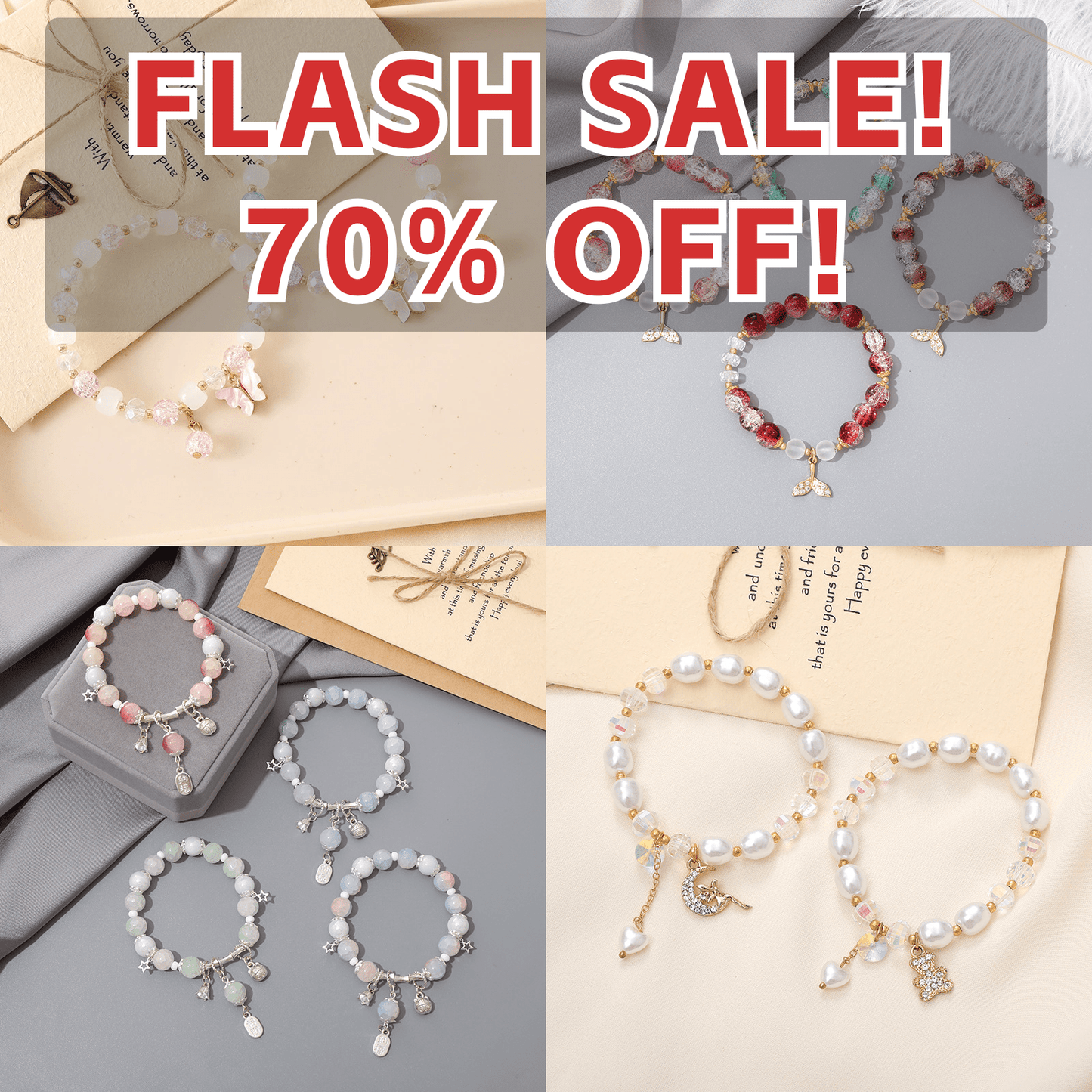 🔥 FLASH SALE! 75% OFF!🔥 - Bracelets Lucky Bags - Open in Live - Free shipping