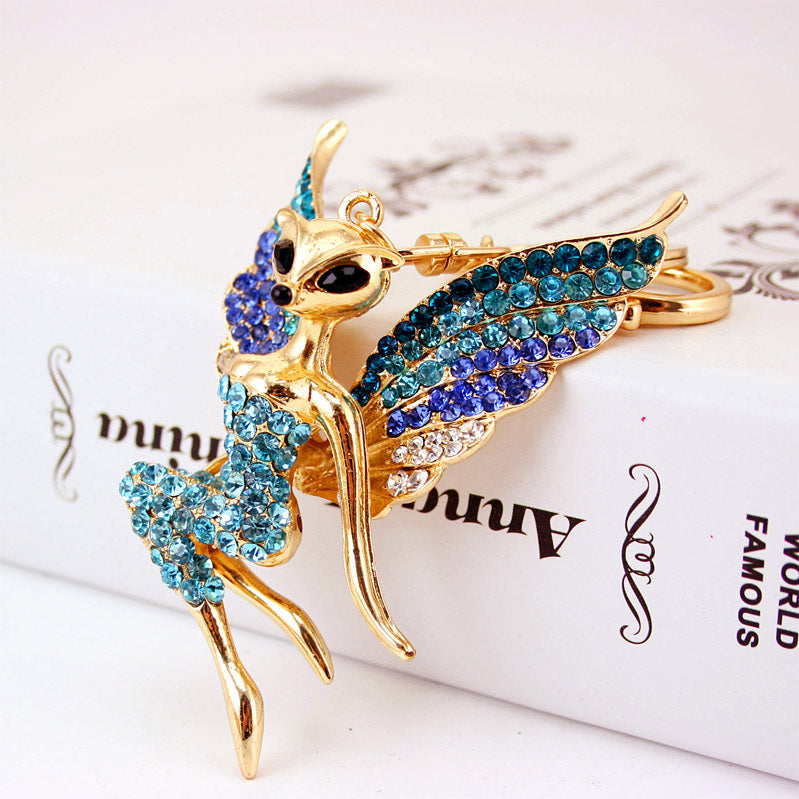 Magical Butterfly Keychain Jewelry - Bling Rhinestone Car Charm, Fairy-Inspired Bag Gift, Unique Symbol of Transformation & Hope