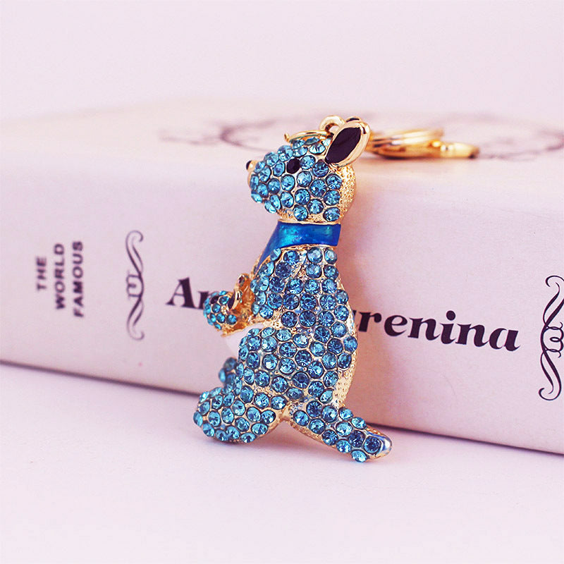 Glistening Rhinestone Kangaroo Keychain Duo - Mother & Baby Animal Bag Charms for Women, Heartwarming Mother's Day Gifts & Best Friend Keepsakes